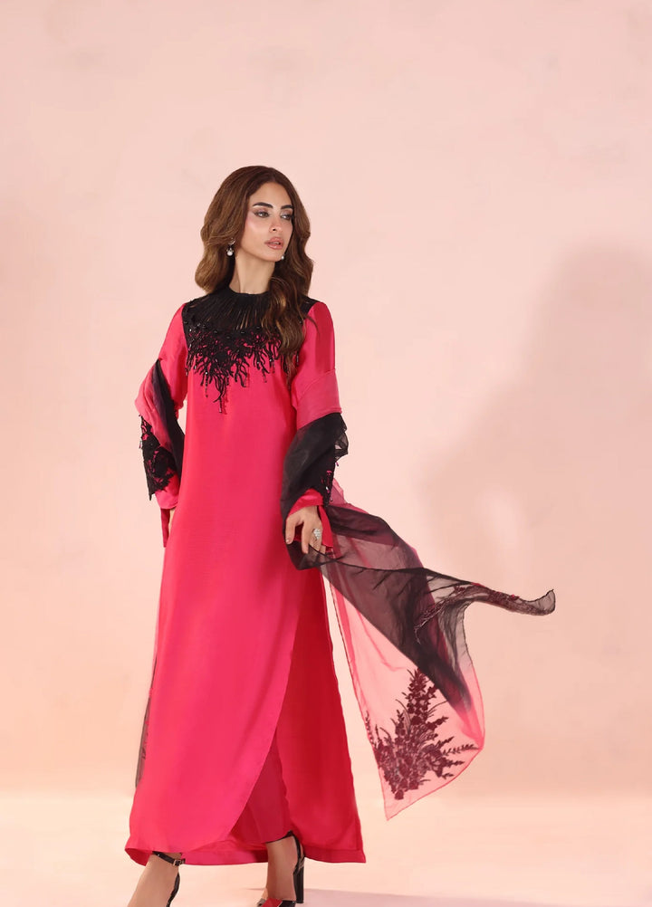 Eterna by Musferah Saad Pret Embroidered Tissue Silk 2 Piece Dark Romance - Festive Collection