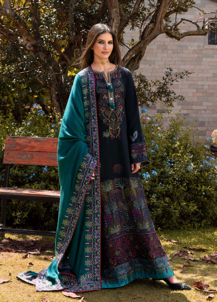 Mushq Broadway Under the Tuscan Sun Embroidered Viscose Suits Unstitched 3 Piece MQ25BT D-09 Radiant Solitude - Winter Collection