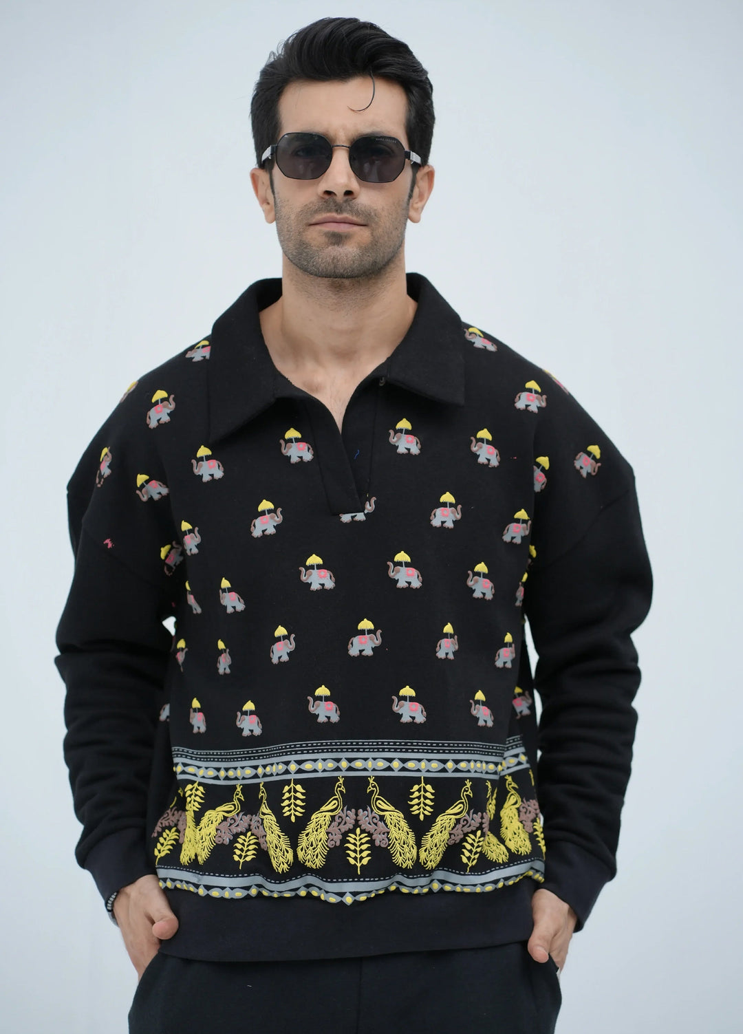 Movement Unisex Western 1 Piece Printed Fleece Royal Pulse - Winter Collection