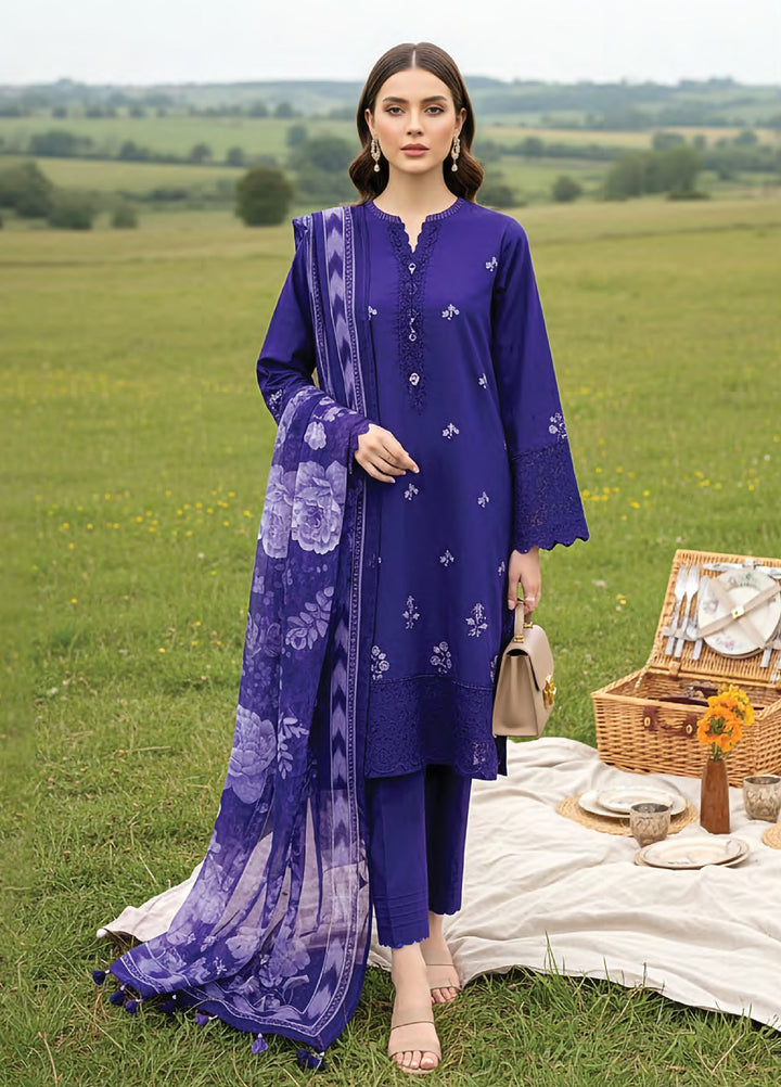 Essentials by Lakhany Unstitched Embroidered Lawn 3 Piece Suit LSM26UE LG-IZ-0400 - Summer Collection