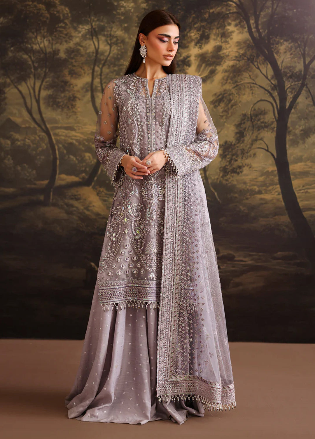Chantelle by Baroque Unstitched Embroidered Net 3 Piece Suit BQ26UFC UF-4379 - Festive Collection