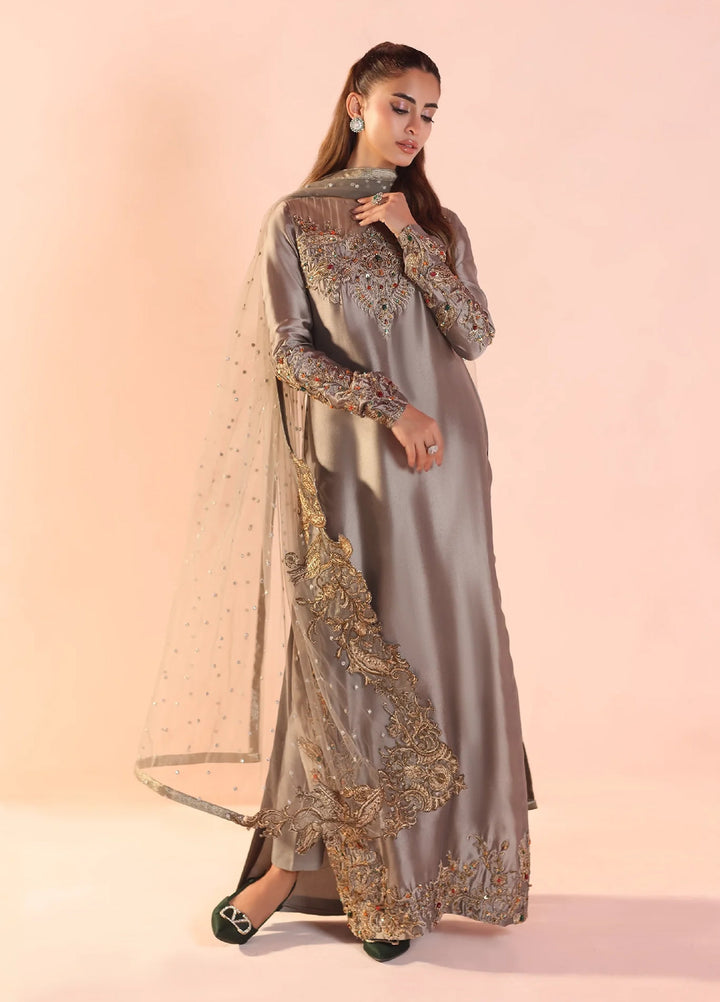 Eterna by Musferah Saad Pret Embroidered Tissue Silk 2 Piece Whispers of Opulence - Festive Collection