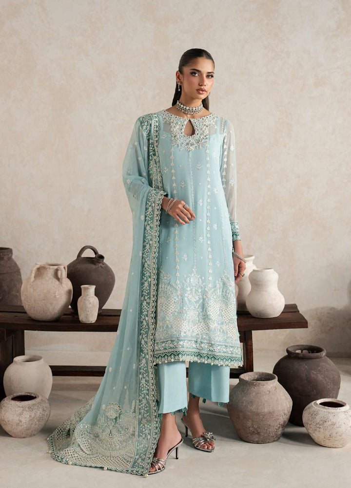 Gulaal Unstitched Embroidered Chiffon 3 Piece Suit GL26ULW Eileen D-58 - Wedding Collection