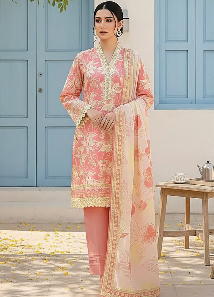 Summer Prints by Lakhany Unstitched Printed Lawn 3 Piece Suit LSM26USP LG-RK-0137 - Summer Collection