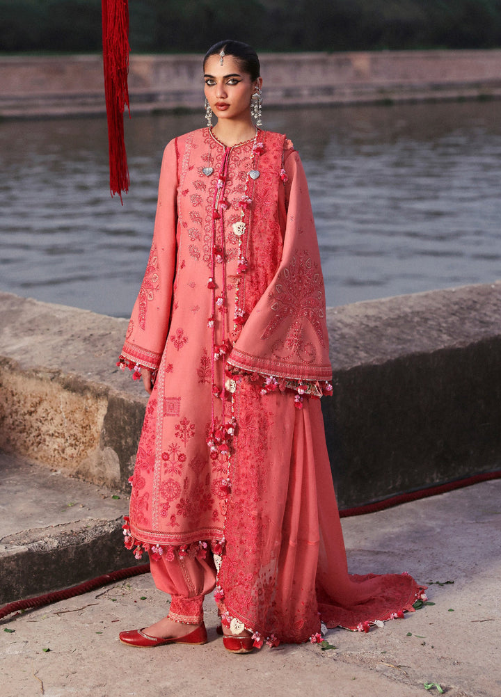 Hussain Rehar Unstitched Karandi Winter Embroidered Suits 3 Piece HRR25K Amani - Winter Collection