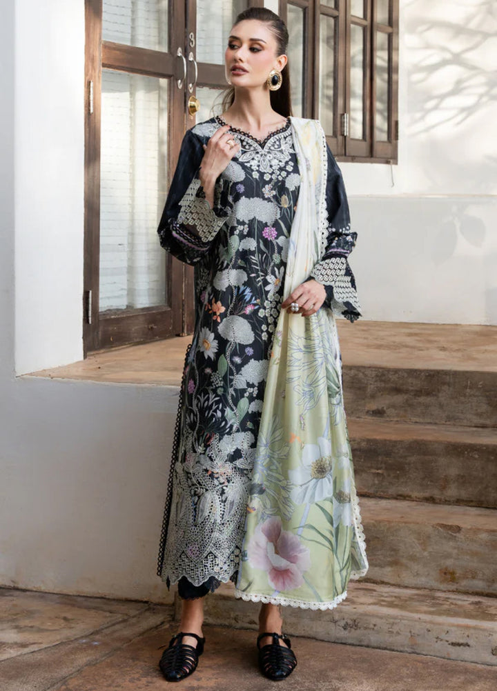 Shezlin Chikankari by Aabyaan Unstitched Embroidered Lawn 3 Piece Suit ABY26USC AZ-02 LAREEN - Summer Collection