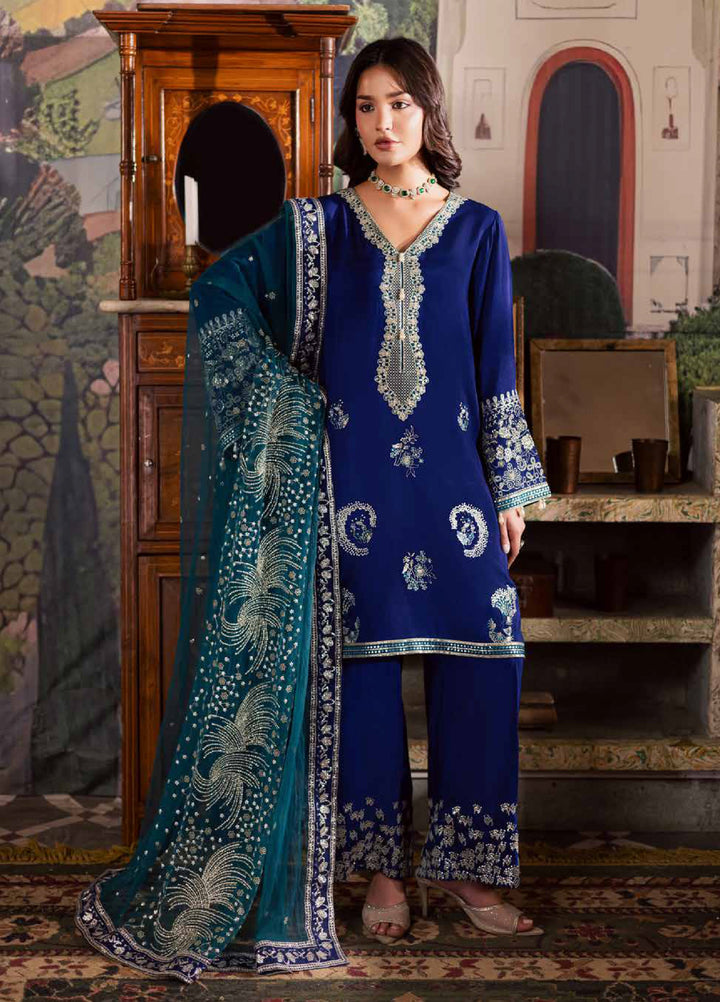 Nureh Nur Mahal The Silk Edit Unstitched Suits 3 Piece NU25NM NE-192 - Festive Collection