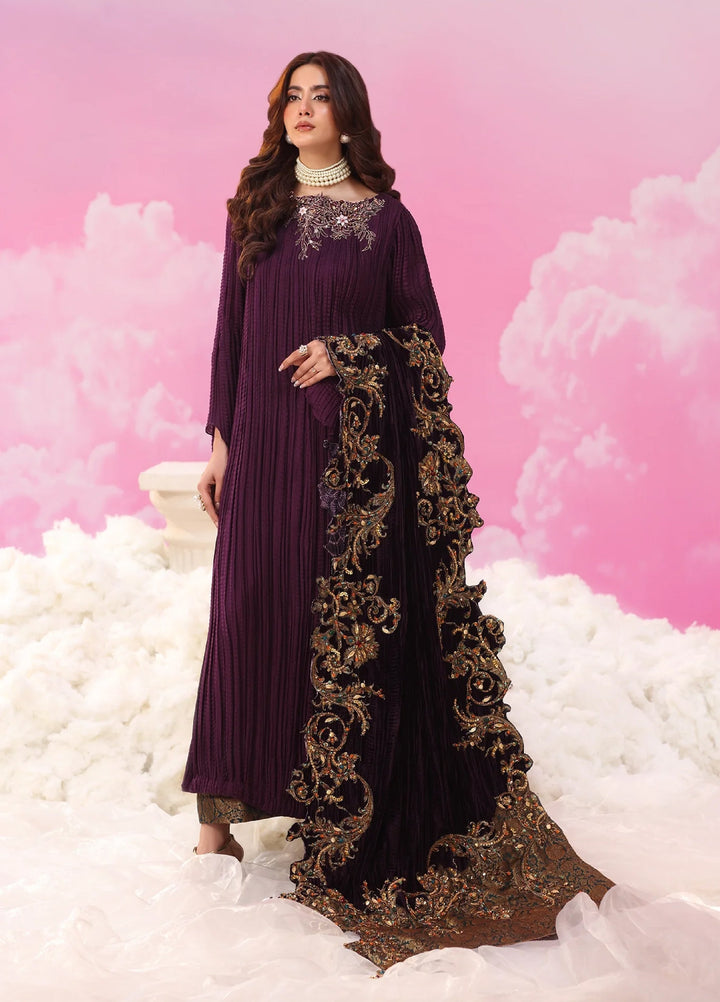 Mount Olypus by Musferah Saad Pret Embroidered Chiffon 2 Piece Amethyst Majesty - Festive Collection