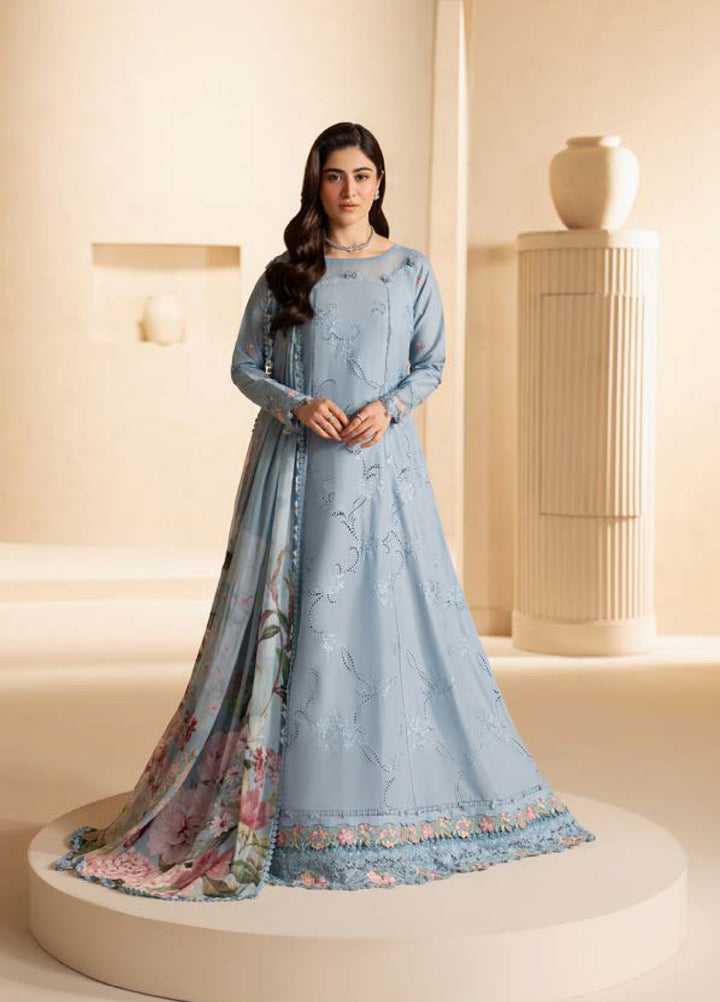 E-Craft by Elaf Unstitched Printed Lawn 3 Piece Suit EHC-5B Pacific - Casual Collection