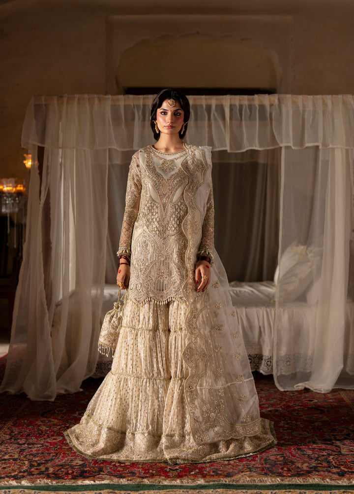 Dastan E Ishq by Ajr Festive Embroidered Unstitched Organza 3 Piece Suits AJR25DI D-2 Naghma - Formals Collection