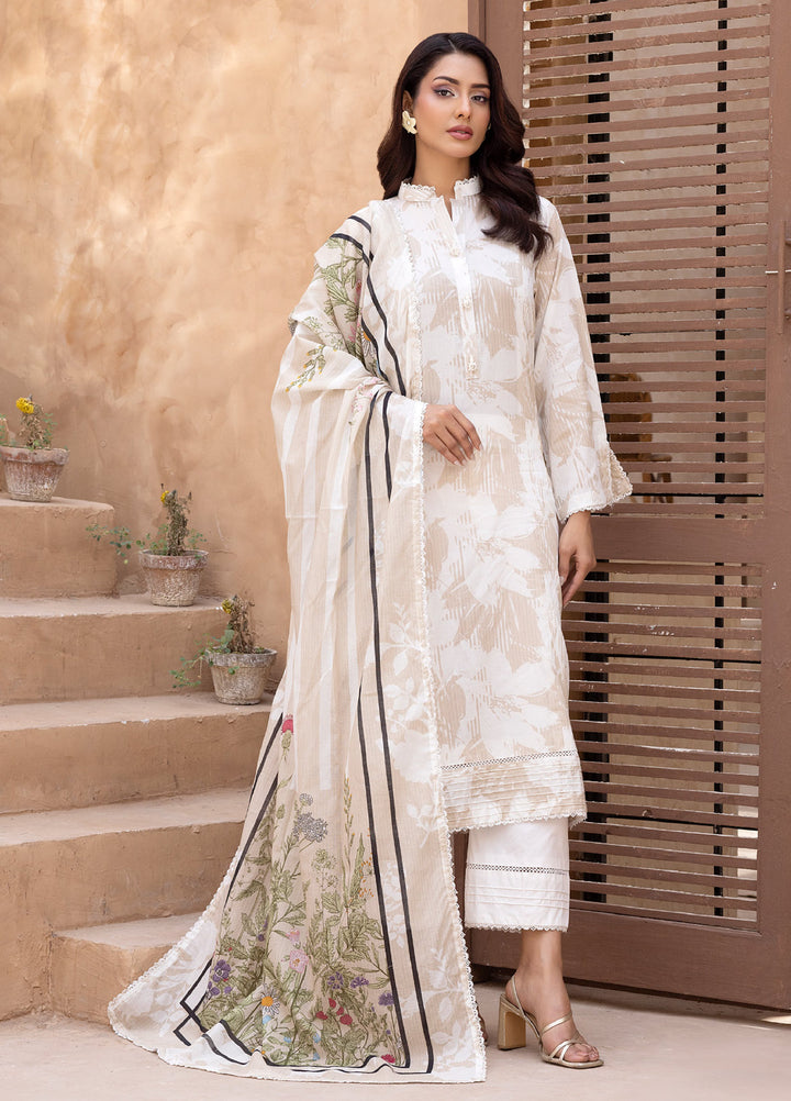 Regalia Textiles Unstitched Printed Karandi Lawn 3 Piece Suit RG26UKL D-8 - Summer Collection