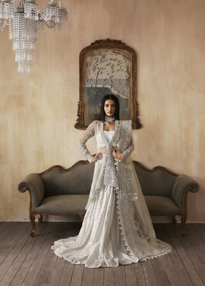 Jahanara by Zarposh Embroidered Organza Suits Unstitched 3 Piece ZP25JF Zarunisa - Festive Collection