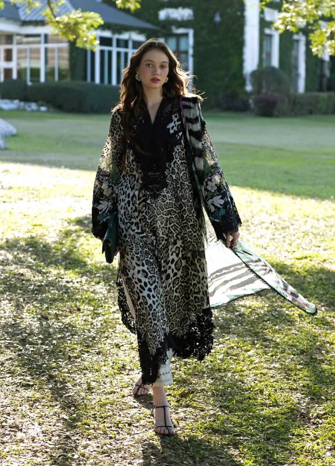 Signature by Elaf Premium Unstitched Embroidered Lawn 3 Piece Suit EL26USP ESA-3A BELLADURNE - Summer Collection