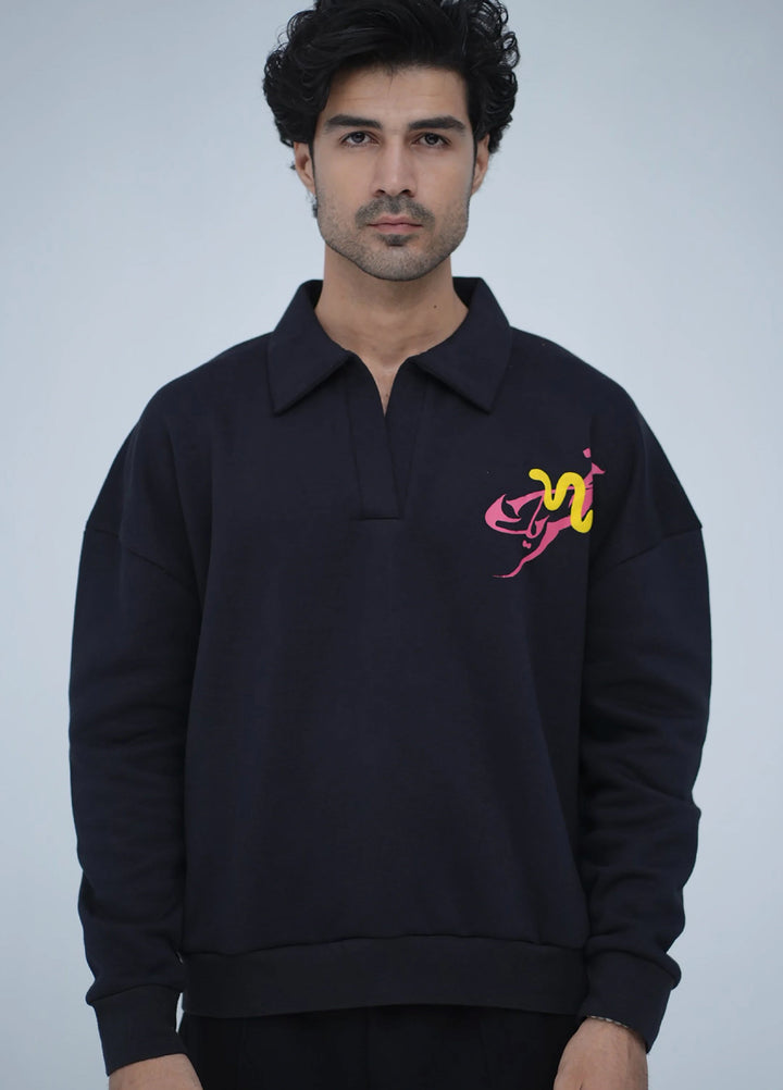 Movement Unisex Western 1 Piece Printed Fleece Royal Indigo Black - Winter Collection