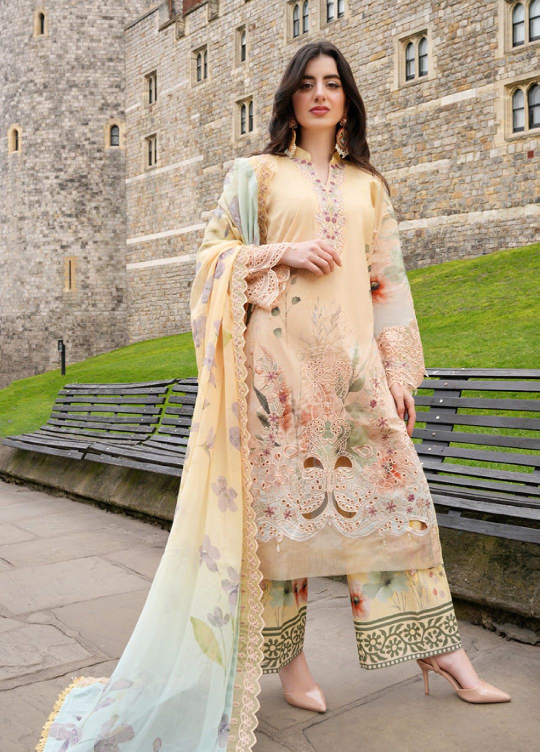 Al Zohaib Printkari Unstitched Embroidered Lawn 3 Piece Suit AZ26ULP 11 - Summer Collection