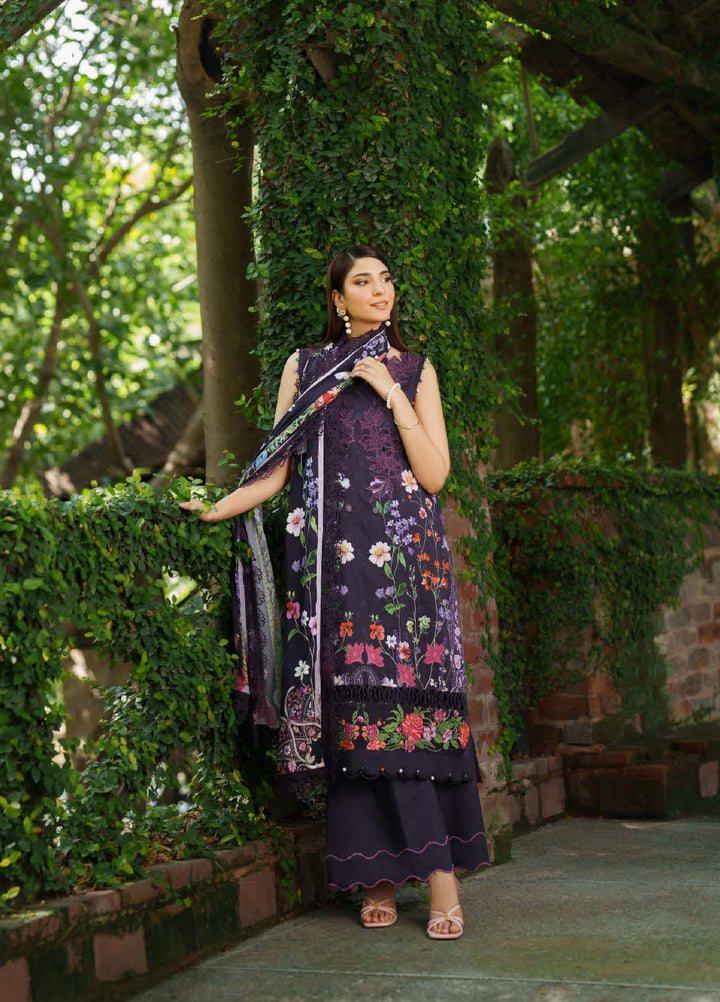 Meraki by Asifa And Nabeel Unstitched Viscose Embroidered Suits 3 Piece AN25MW ANM-04-Winter rose - Winter Collection