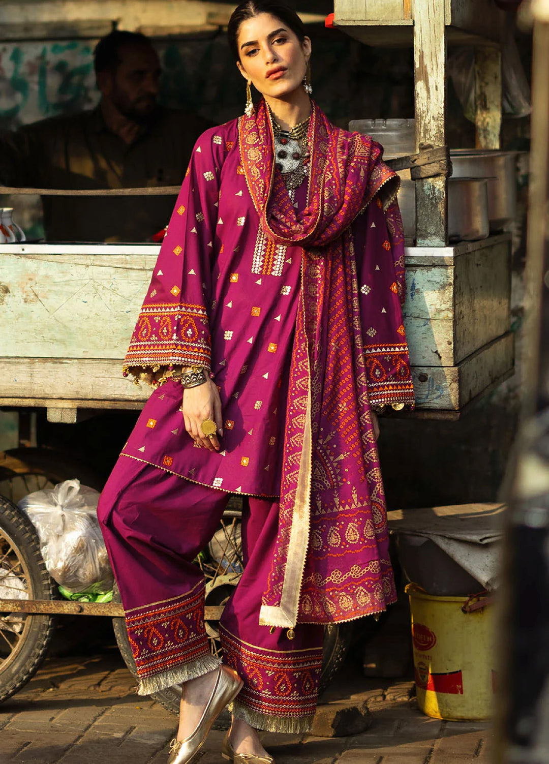 The Chunri by Gul Ahmed Unstitched Printed Lawn 3 Piece Suit GA26UTCL BM-62027 - Summer Collection