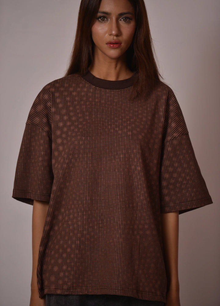 Movement Unisex Western 1 Piece Printed Knit Tee Pixel Weave - Winter Collection