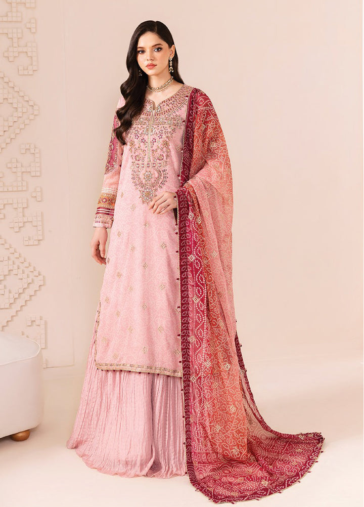 Xenia Formal Luxury Unstitched Embroidered Chiffon Suits 3 Piece XE25FL XF-1043 Raniza - Formals Collection