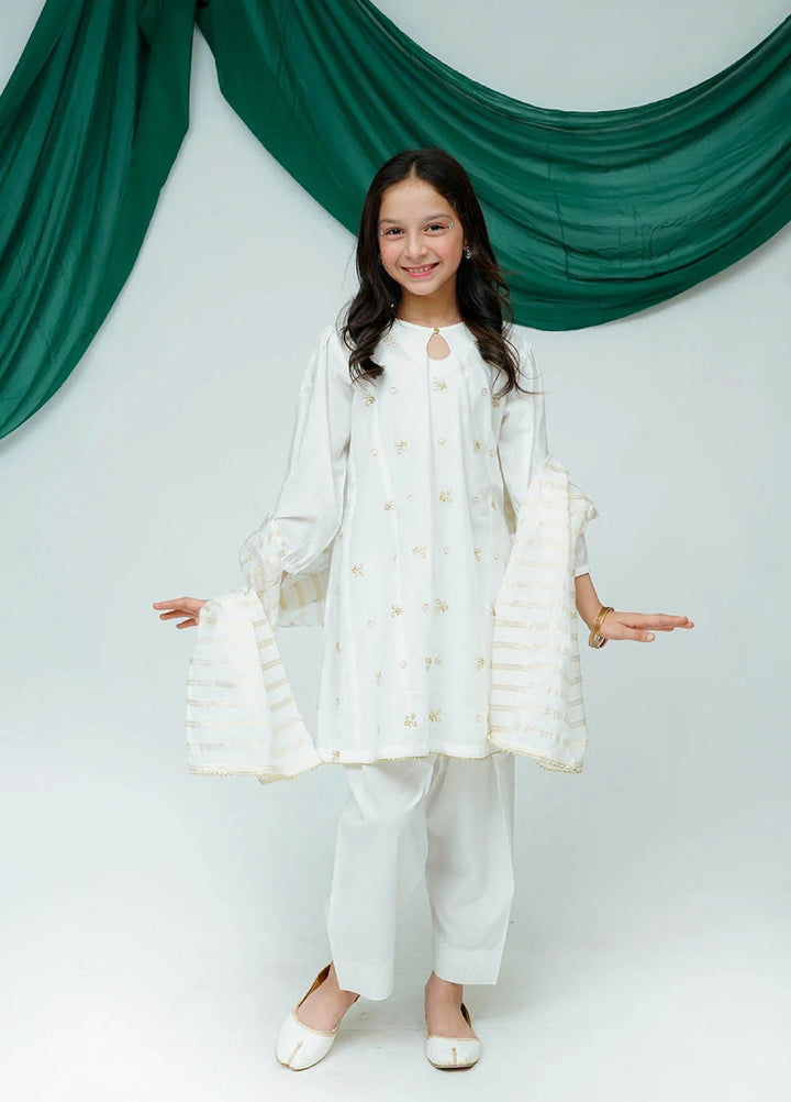 Senorita Girls RTW Solids Cotton 3 Piece Suit KAD-03508 - Casual Collection