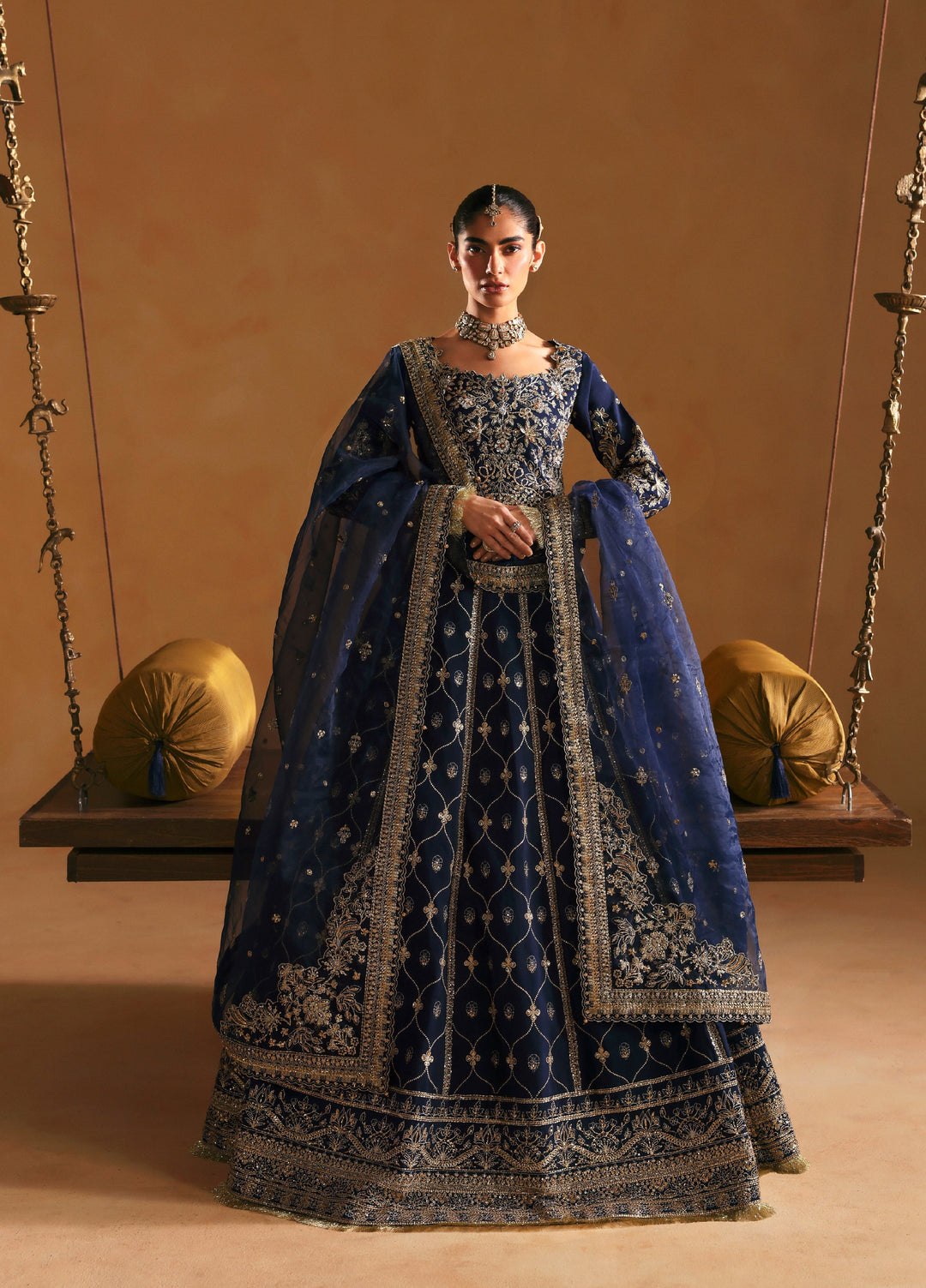 Gulaal Unstitched Embroidered Silk Suits 3 Piece GL25UW RAEHA-WU-14 - Wedding Collection