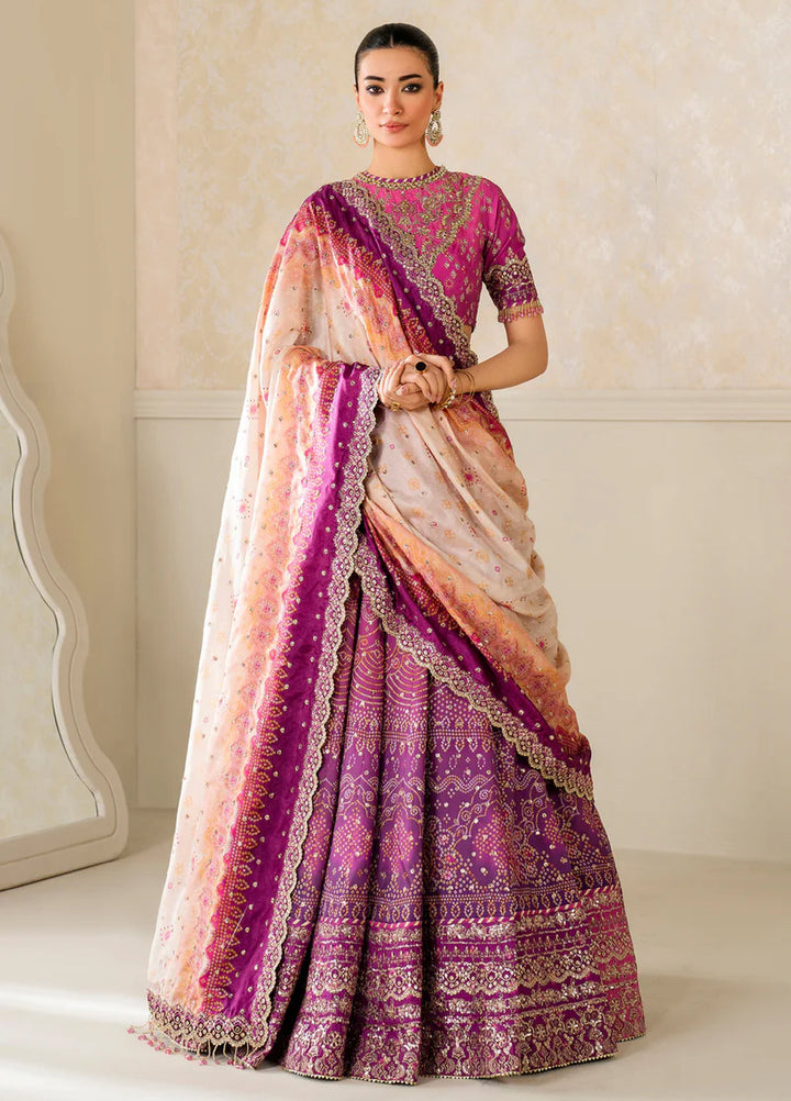 Chantelle by Baroque Unstitched Embroidered Raw Silk 3 Piece Suit BQ26UFC UF-4163 - Festive Collection