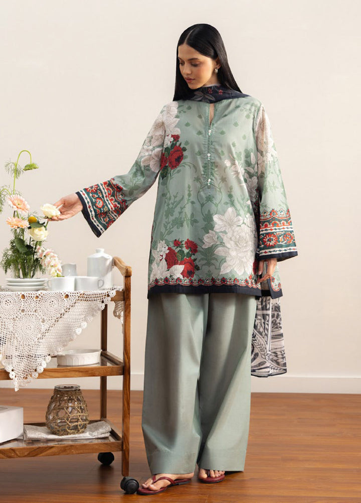 Coco by Zara Shahjahan Unstitched Printed Lawn 3 Piece Suit CZS26ULV ZEN-10B - Summer Collection