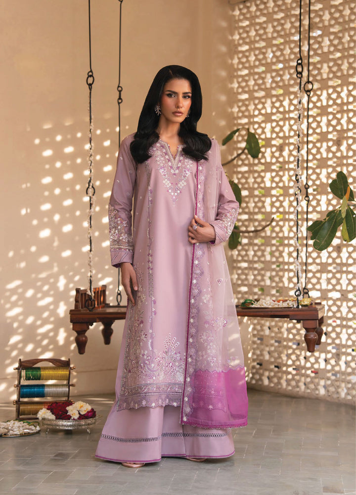 Lamhay by Seran Unstitched Embroidered Lawn 3 Piece Suit SN26ULL D10 Zaima - Eid Collection