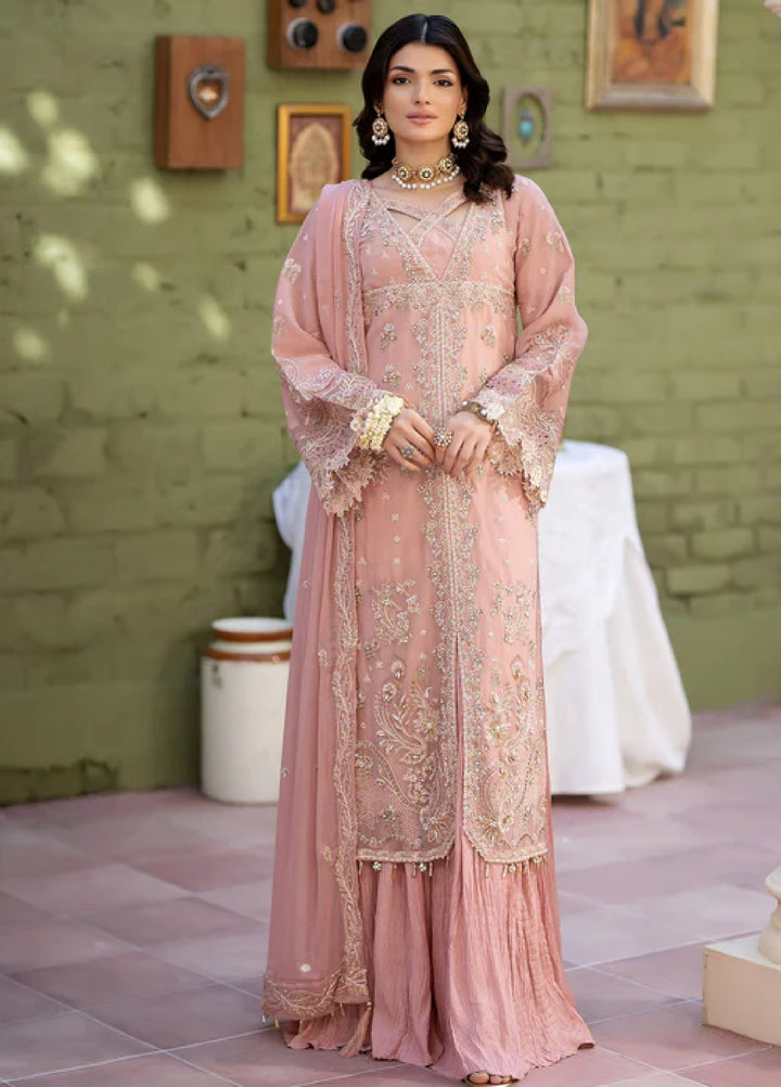 Sahellian by Meerak Women Pret Luxury Chiffon 4 Piece Rukhsar - Formals Collection