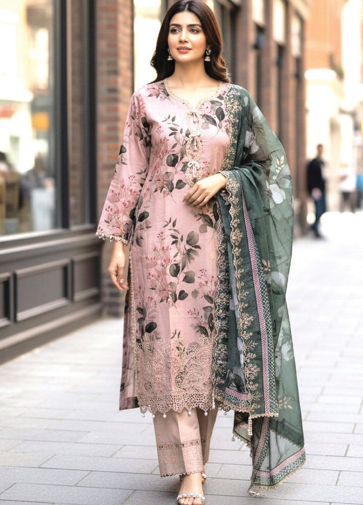 Salina by Regalia Textile Unstitched Embroidered Lawn 3 Piece Suit RG26EU D-3 - Summer Collection