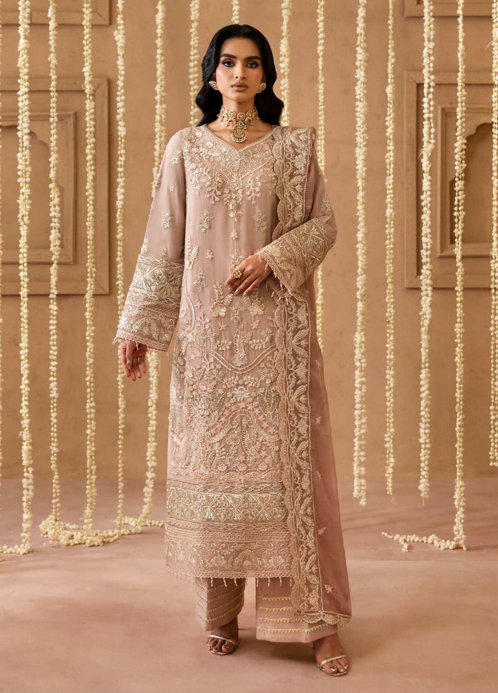 Shehrzadi by Emaan Adeel Unstitched Embroidered Chiffon 3 peice EA25SC Laila - Formals Collection