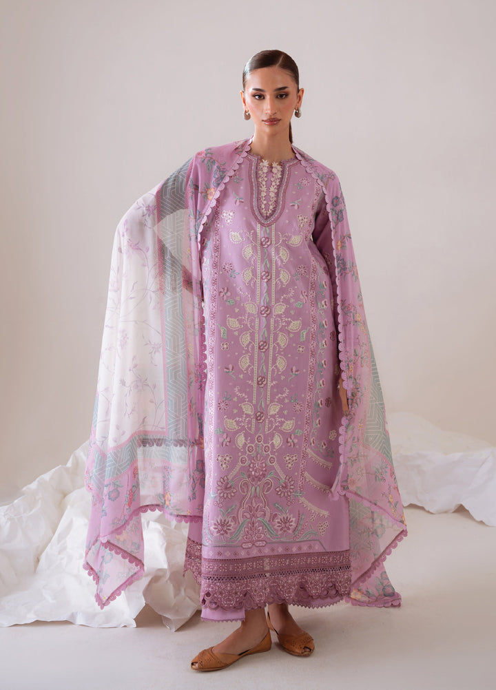 Miraal By Aabyaan Embroidered Chikankari Suits Unstitched 3 Piece ABY25MV D-AV-10-Mahveen - Winter Collection