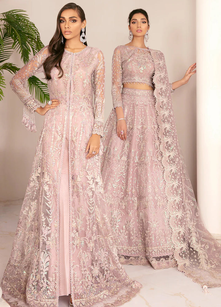 Chantelle by Baroque Unstitched Embroidered Net 3 Piece Suit BQ26UFC BQU-CH08-D01 - Festive Collection