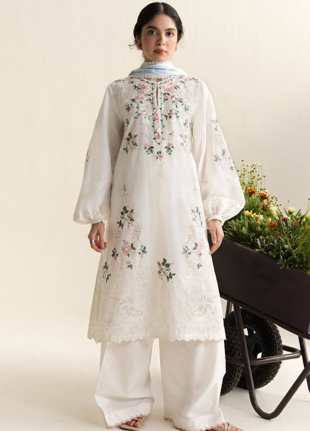 Coco by Zara Shahjahan Unstitched Embroidered Lawn 3 Piece Suit CZS26UCLP ARLO-7A - Eid Collection