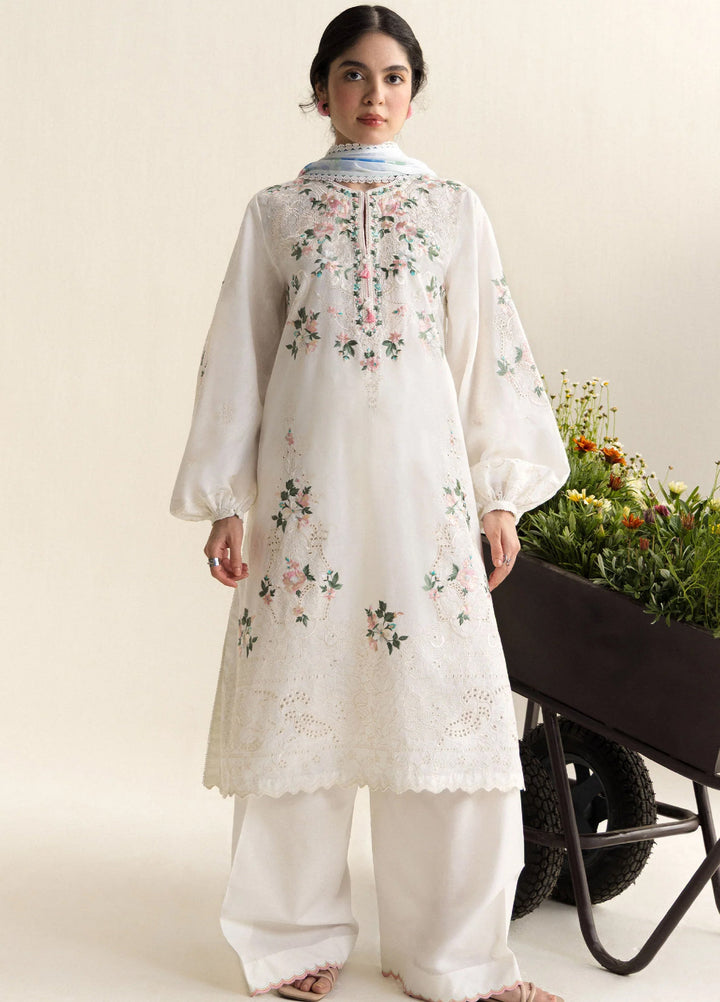 Coco by Zara Shahjahan Unstitched Embroidered Lawn 3 Piece Suit CZS26UCLP ARLO-7A - Eid Collection
