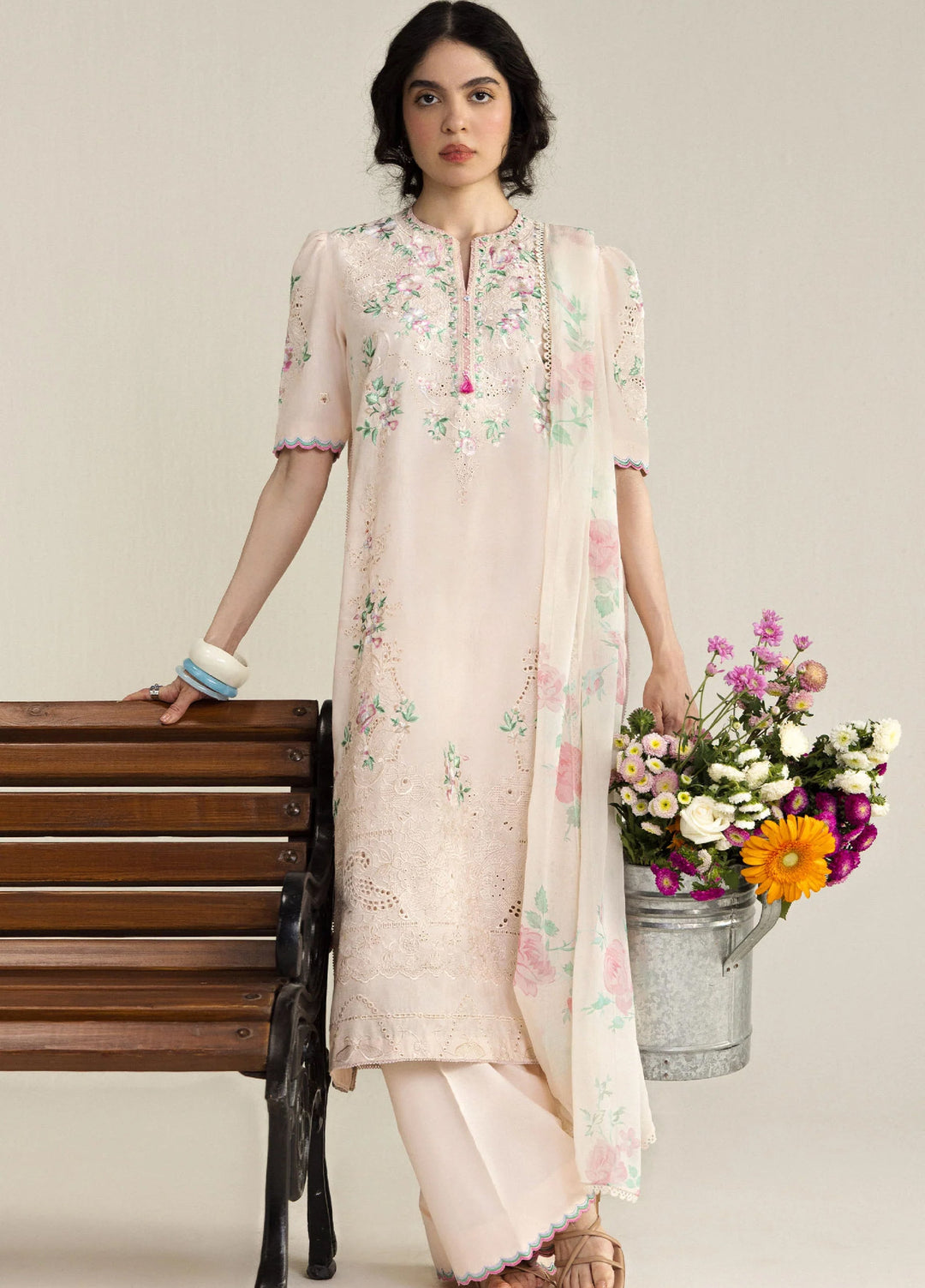 Coco by Zara Shahjahan Unstitched Embroidered Lawn 3 Piece Suit CZS26UCLP ARLO-7B - Eid Collection
