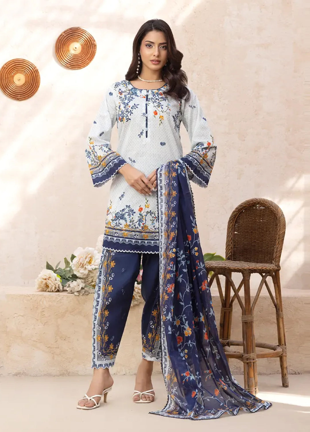 Cocoon by Regalia Textiles Unstitched Printed Lawn 3 Piece Suit RG26UCL D-4 - Summer Collection