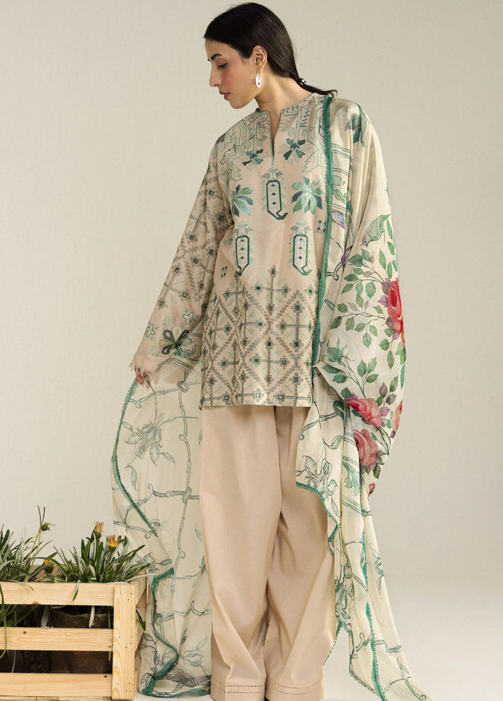 Coco by Zara Shahjahan Unstitched Embroidered Lawn 3 Piece Suit CZS26UCLP SOREN-9B - Eid Collection
