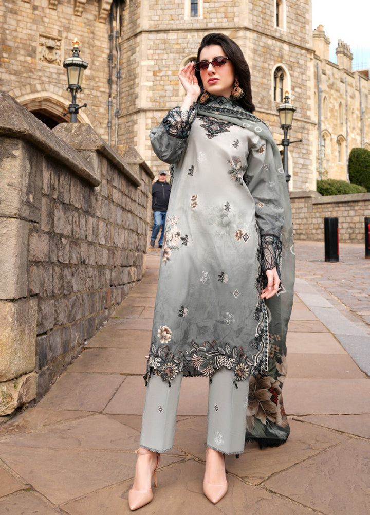 Al Zohaib Printkari Unstitched Embroidered Lawn 3 Piece Suit AZ26ULP 08 - Summer Collection