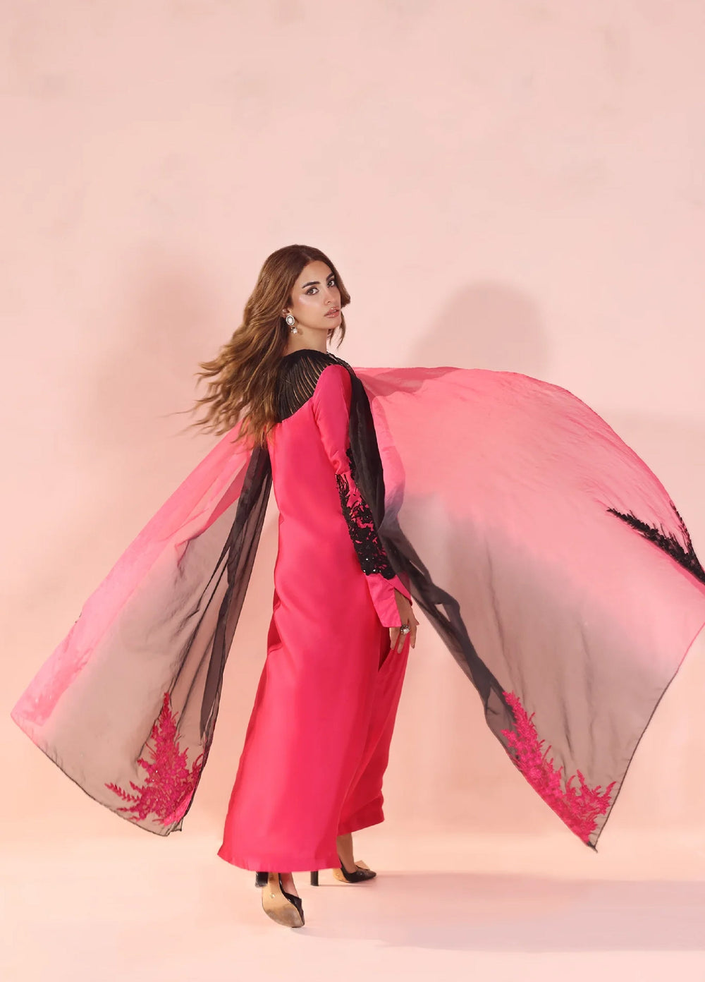 Eterna by Musferah Saad Pret Embroidered Tissue Silk 2 Piece Dark Romance - Festive Collection