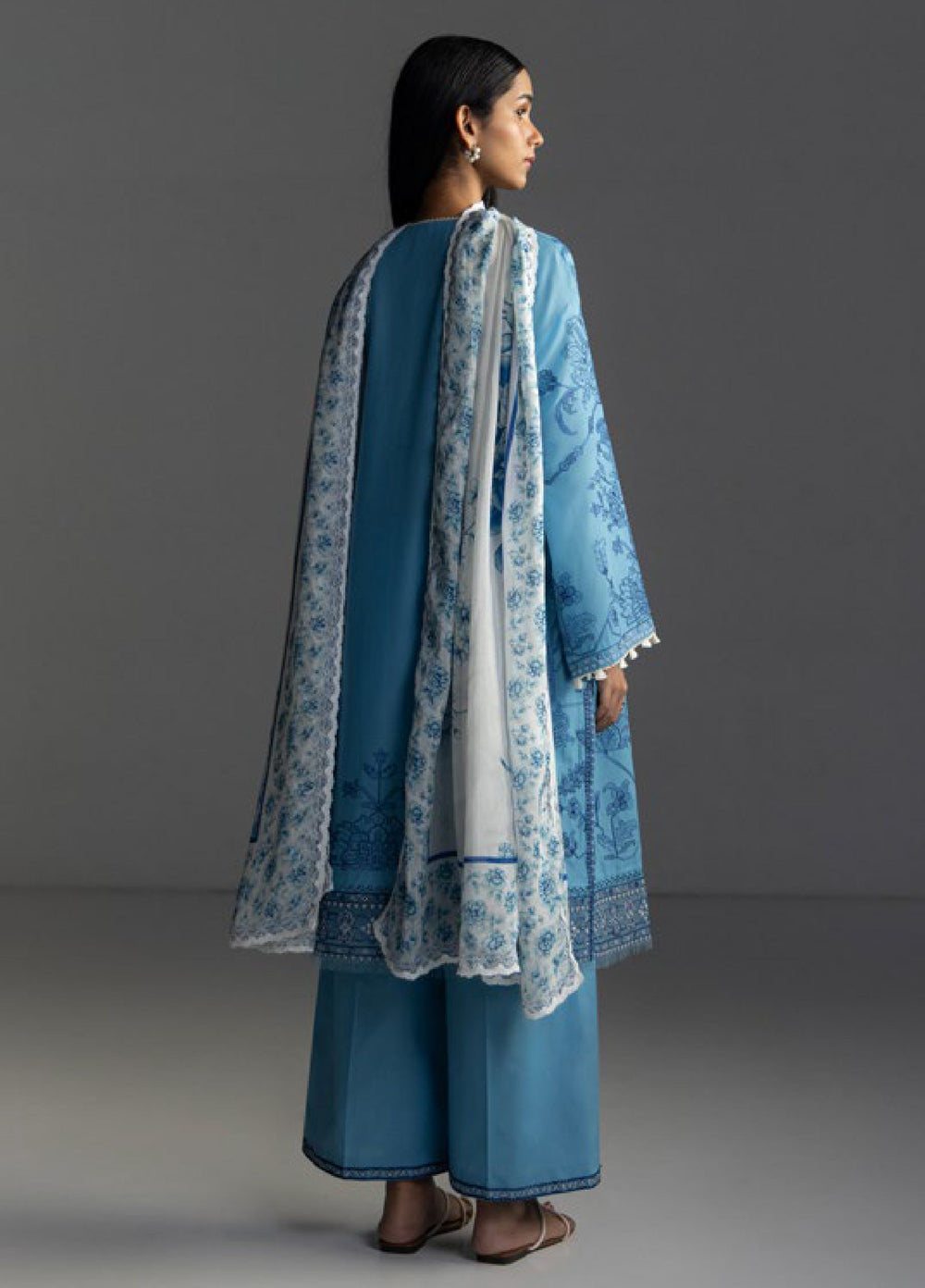 Coco by Zara Shahjahan Unstitched Embroidered Lawn 3 Piece Suit CZS26UL AVIONA-3A - Summer Collection