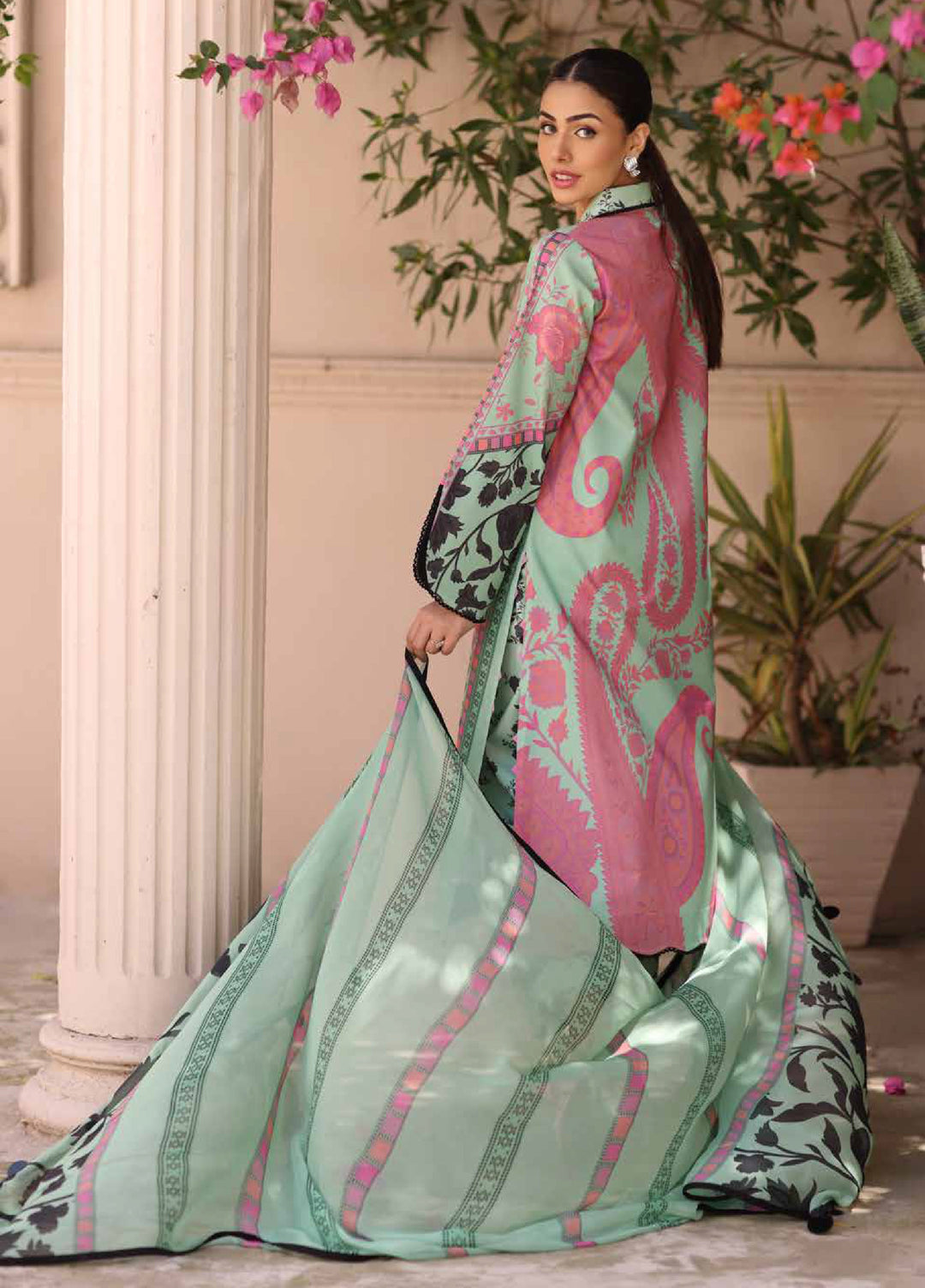 C Prints by Charizma Unstitched Printed Lawn 3 Piece Suit CHR26ULP CP6-19 - Summer Collection