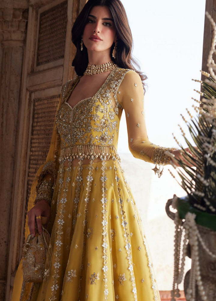 Zaha by Khadija Shah Gossamer Unstitched Embroidered Suits 3 Piece ZL25GF ZC25-02 - Festive Collection