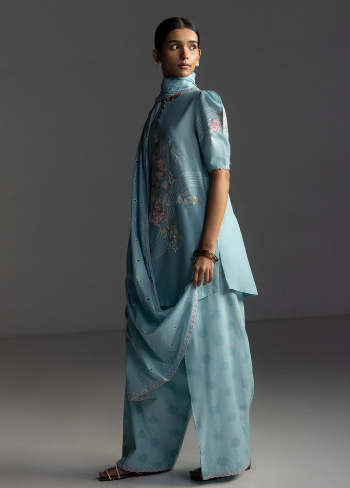 Coco by Zara Shahjahan Unstitched Embroidered Lawn 3 Piece Suit CZS26UL EVIA-9B - Summer Collection