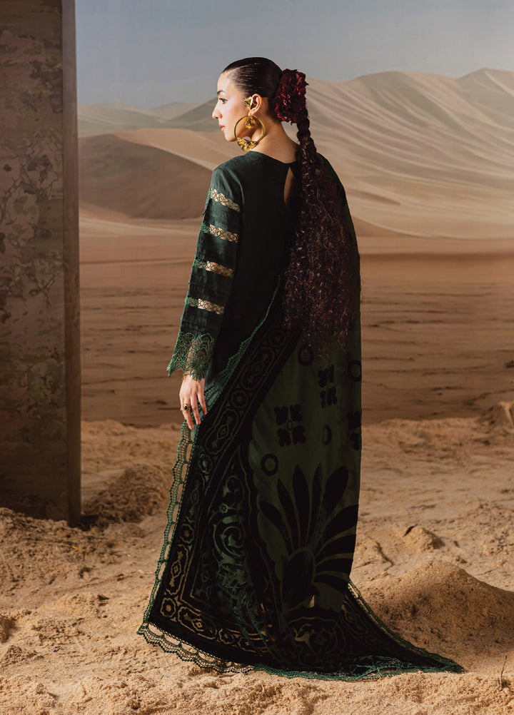 Amelia by Mahnur Unstitched Luxury Cotrai Embroidered 3 Piece Suits MN25AL AM-009 - Winter Collection