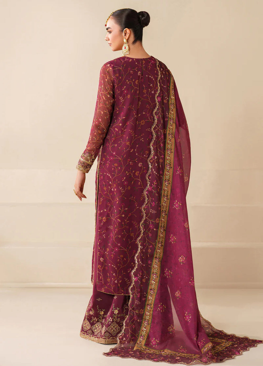 Chantelle by Baroque Unstitched Embroidered Chiffon 3 Piece Suit BQ26UFC UF-4277 - Festive Collection