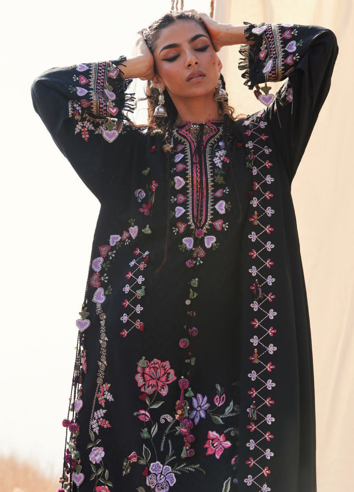 Zaha by Khadija Shah Unstitched Jacquard Embroidered Suits 3 Piece ZL25KW SEHYR ZW25-11 - Winter Collection