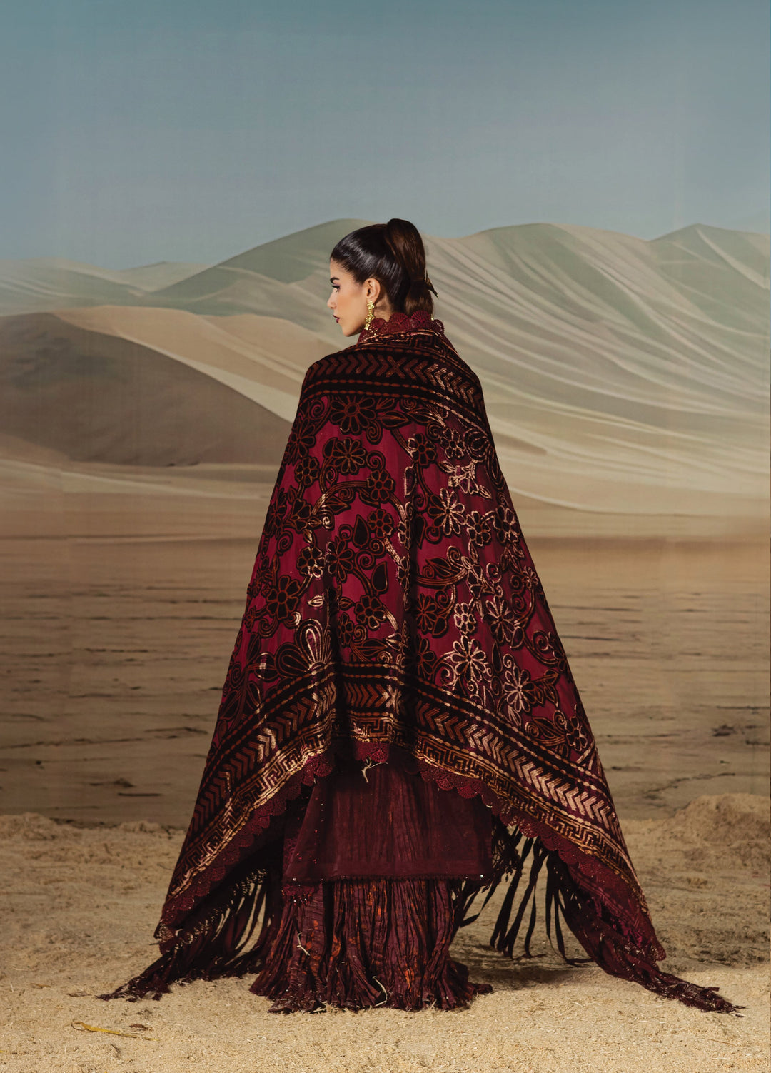 Amelia by Mahnur Unstitched Luxury Organza Embroidered 3 Piece Suits MN25AL AM-007 - Winter Collection