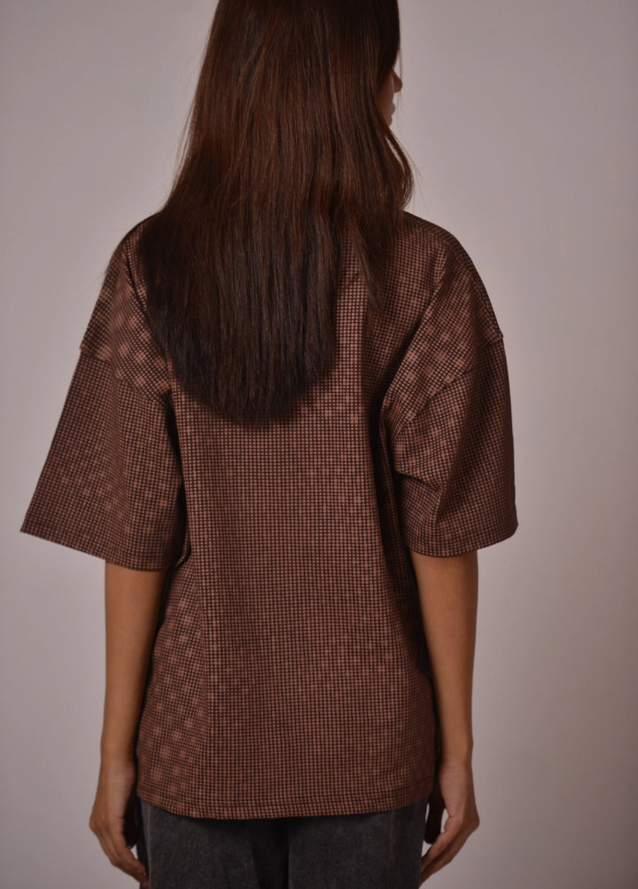 Movement Unisex Western 1 Piece Printed Knit Tee Pixel Weave - Winter Collection