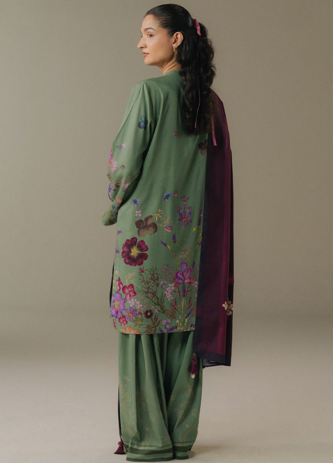 Coco by Zara Shahjahan Prints Unstitched Linen Suits 3 Piece CZS25PW Morning Echo D-8B - Winter Collection